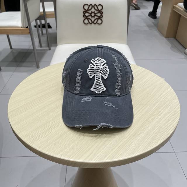 Chrome Hearts Chrome Hearts Autumn Korean Fashion Retro Distressed Hole Hat Worn