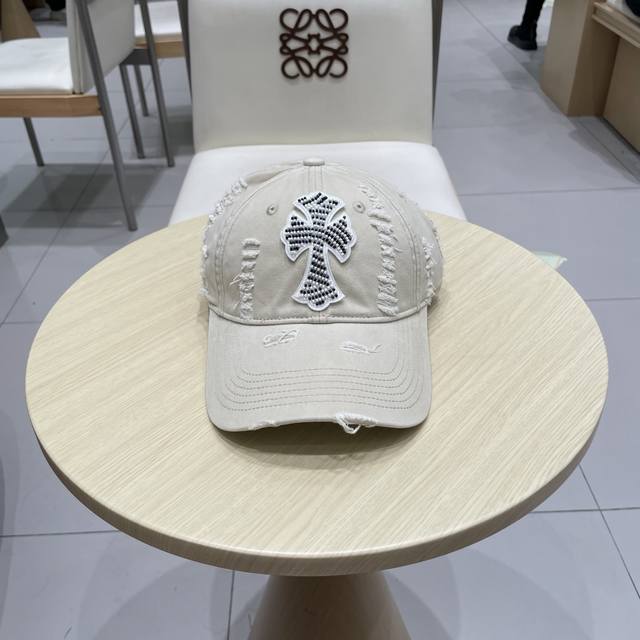 Chrome Hearts Chrome Hearts Autumn Korean Fashion Retro Distressed Hole Hat Worn