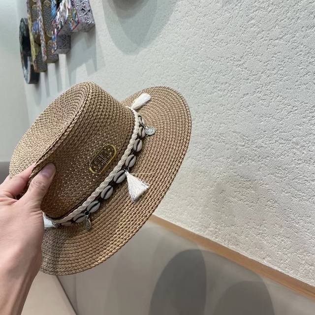 Balenciaga hollow flat hat, sun hat, head circumference 57cm DDD