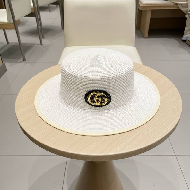 Gucci 2025 new straw hat, celebrity style sun hat, travel and street must-have D