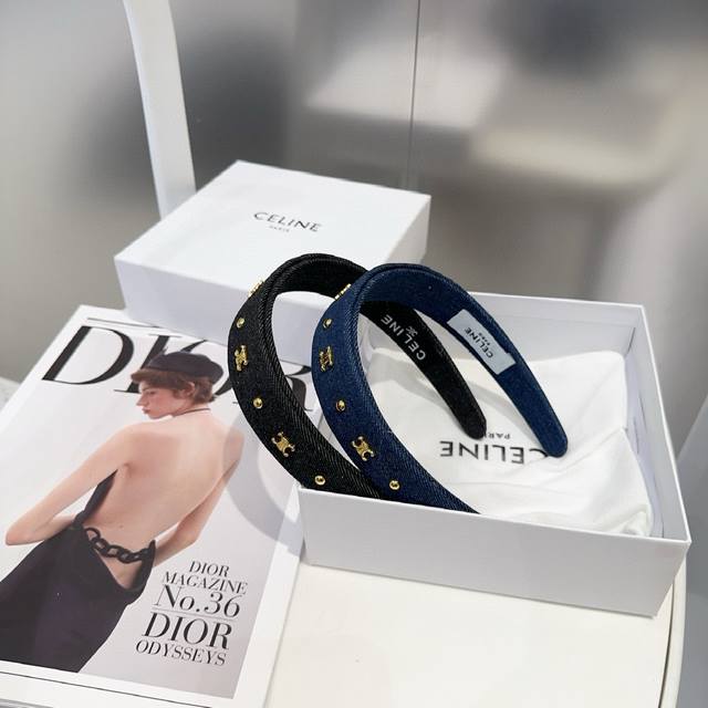 comes with packaging Celine Arc de Triomphe's new headband, a hit online! Fashi