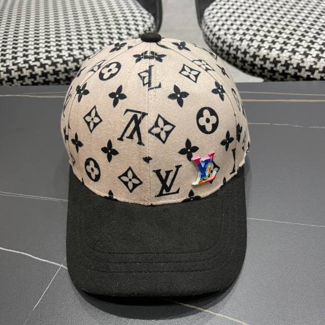 Louis Vuitton baseball cap Louisvuitton new plush autumn and winter Lv baseball