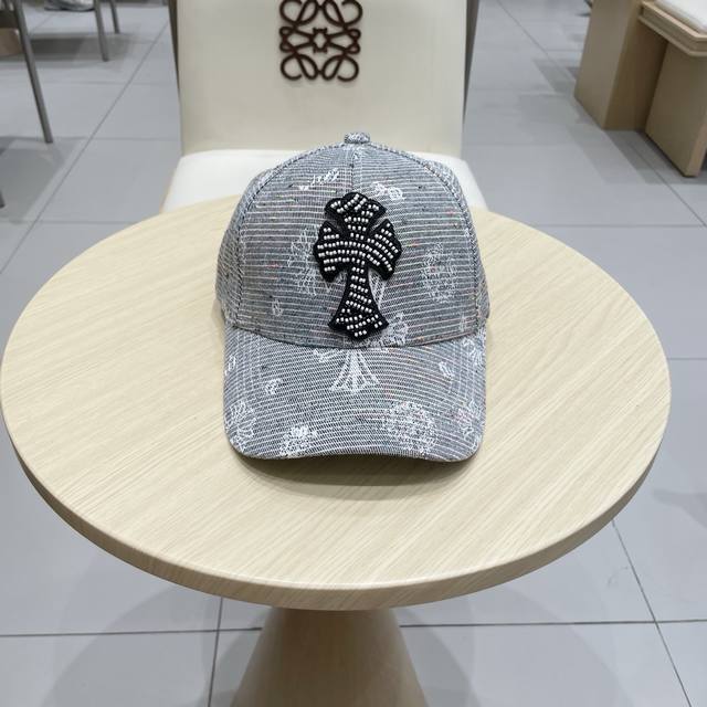 Chrome Hearts 25 new baseball cap, personalized fashion classic cross logo, cas