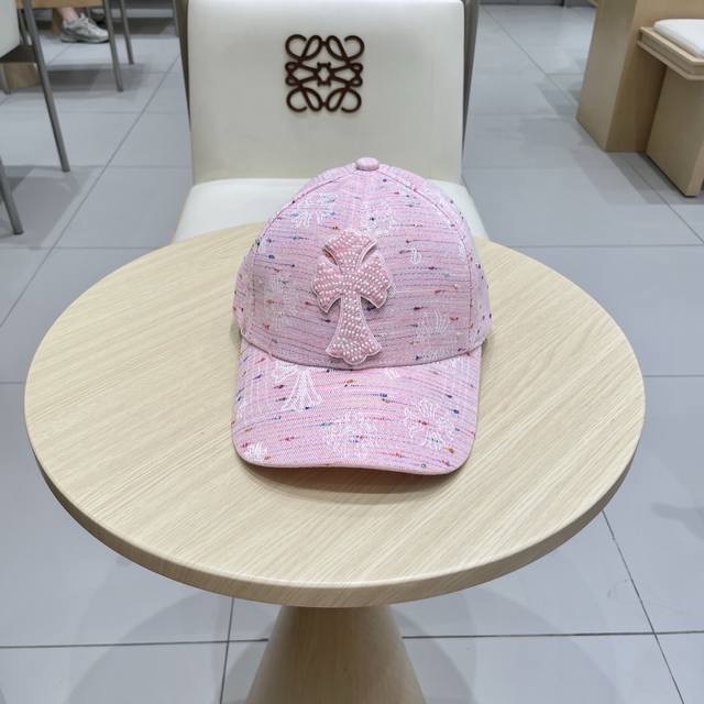 Chrome Hearts 25 new baseball cap, personalized fashion classic cross logo, cas