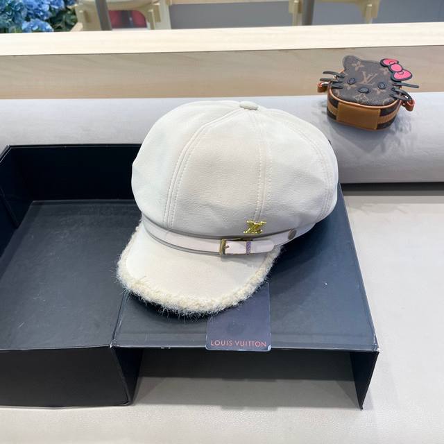 Lv Louis Vuitton new winter Korean version simple versatile small leather buckle