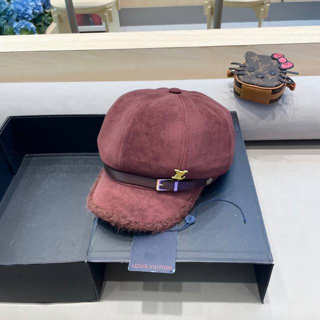 Lv Louis Vuitton new winter Korean version simple versatile small leather buckle