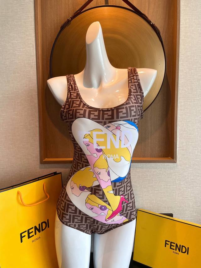 Fendi one-piece swimsuit is perfect for a variety of occasions.