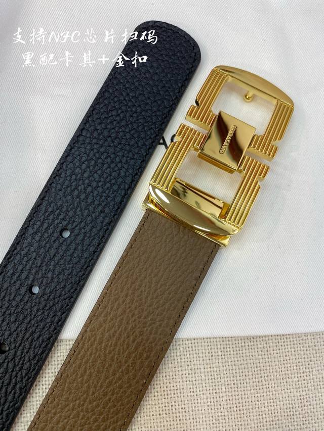 F3.5Cm High-end custom men's belt, double-sided imported cowhide, you can choose