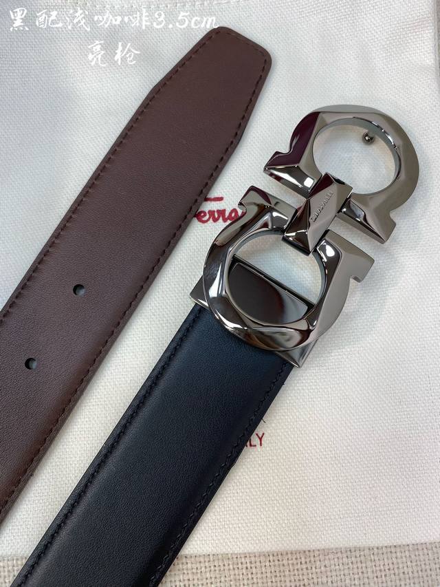 F3.5Cm High-end custom men's belt, double-sided imported cowhide, you can choose