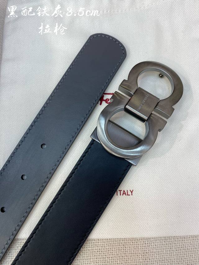 F3.5Cm High-end custom men's belt, double-sided imported cowhide, you can choose