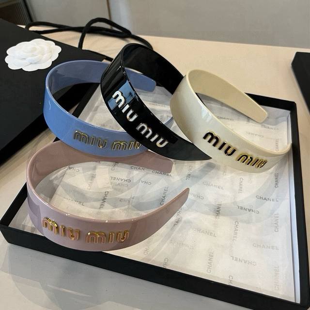 Miumiu Miu Miu acrylic headband DDD