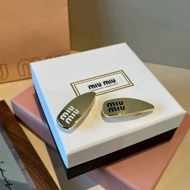 Single Miumiu Miu Miu new hairpin DDD