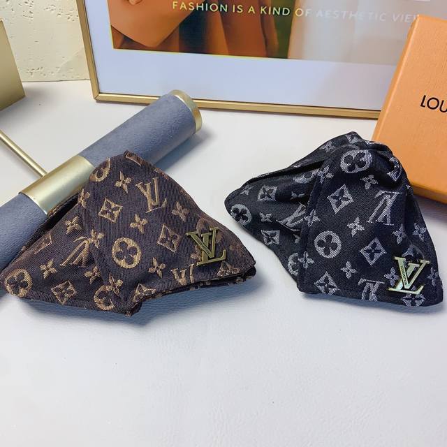 Lv Louis Vuitton Donkey brand clip Presbyopic triangle logo clip temperament ver
