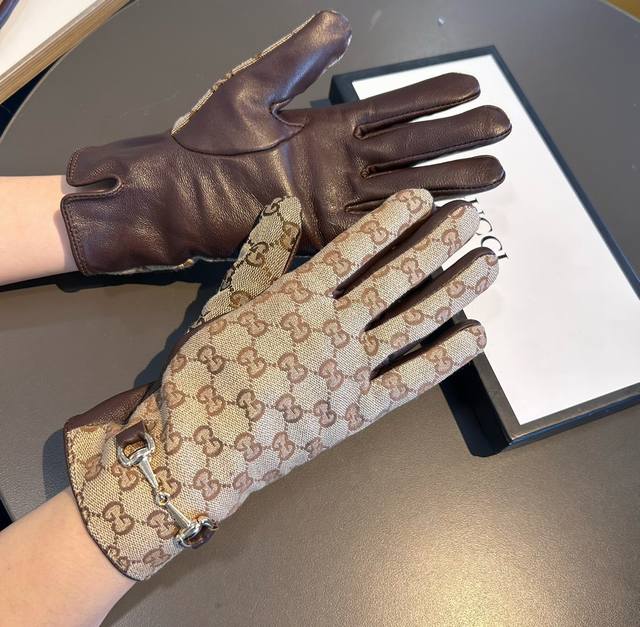 2025 new exclusive first touch screen gloves Gucci Gucci's new high-end sheepski