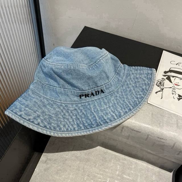 Prada's new sunshade bucket hat, anti-ultraviolet cloth hat, foldable head circu