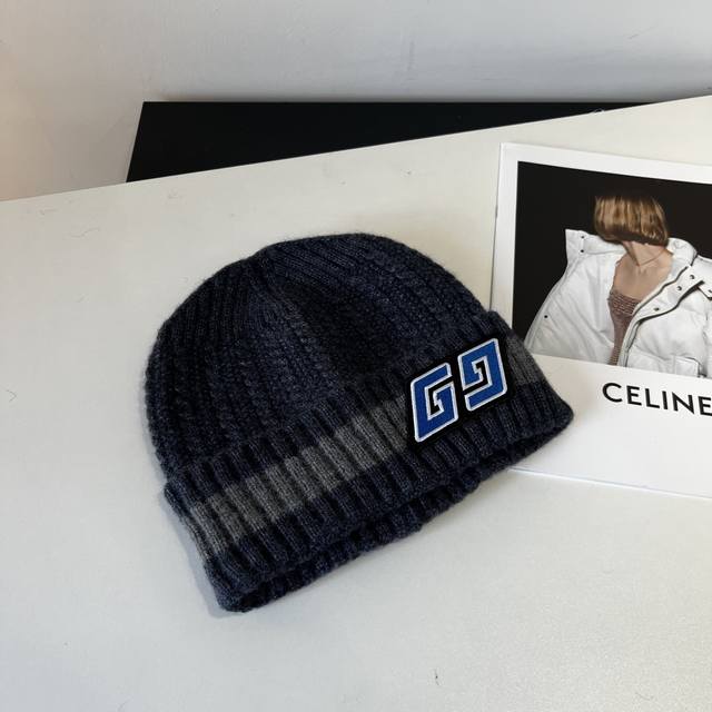 Gucci wool knitted hat, men's wool hat, high-end quality DDD