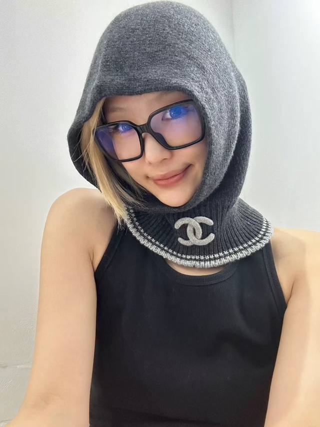 Chanel Chanel pullover wool hat, hat and scarf dual use, super cost-effective DD