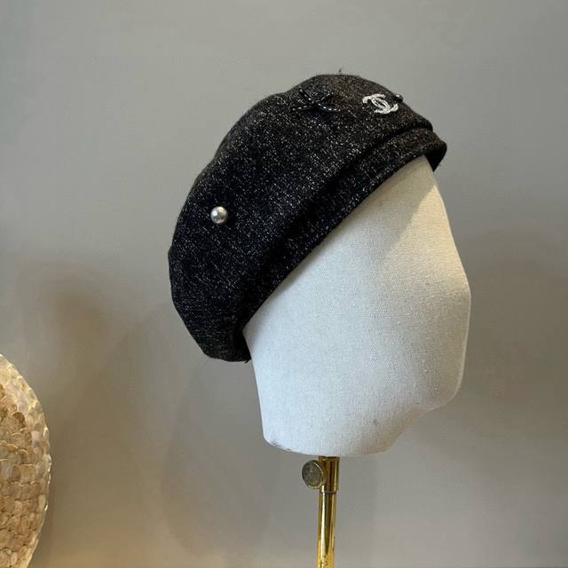 Chanel new beret, spring and summer style, head circumference 57cm DDD