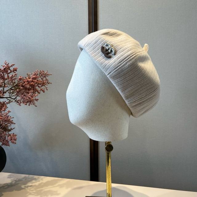 Chanel beret, spring and summer style, head circumference 57cm DDD