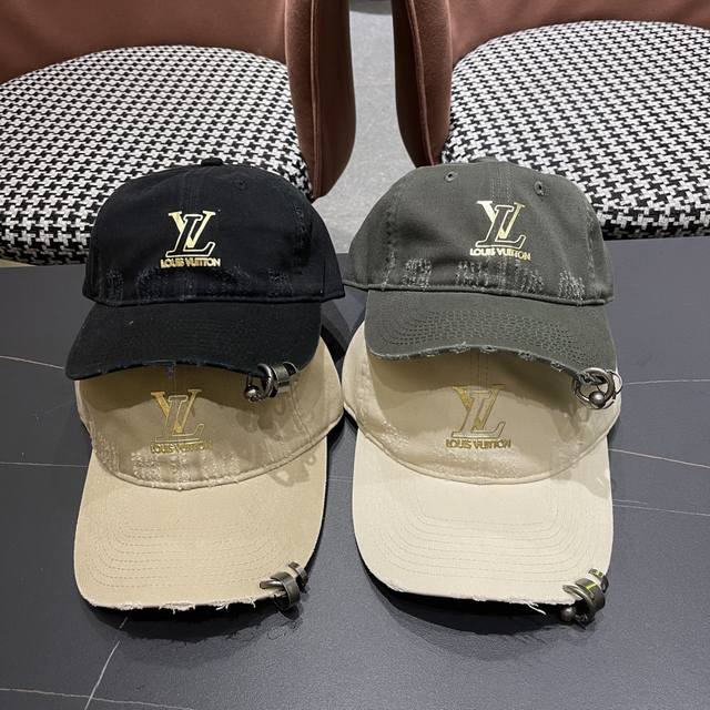 Lv Louis Vuitton classic baseball cap, available in all seasons, a must-have whe
