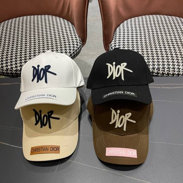 Dior 2025 new counter simple baseball cap, hot style, big brand synchronization,