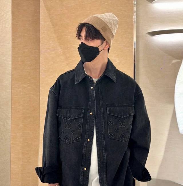 Lv checkerboard men's wool hat DDD