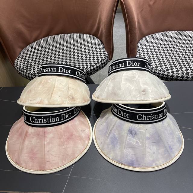 Dior Dior 2025 new Duolan fashion national style hollow top hat women's new larg