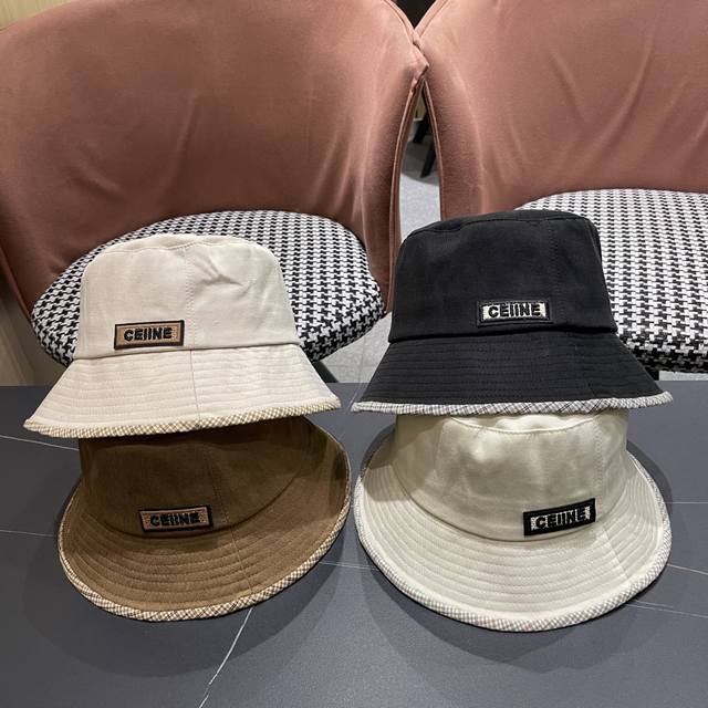 Celine 2025 new style bucket hat, casual and generous, simple and fashionable,