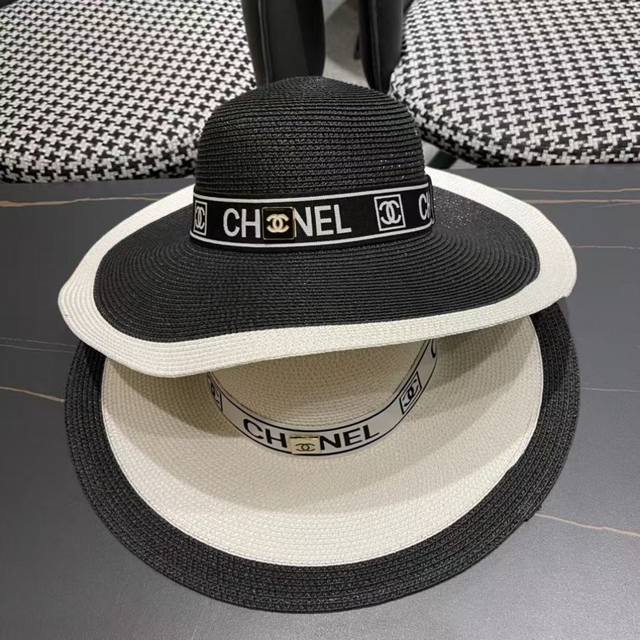 Chanel Chanel 2025 new straw hat beach style, simple and generous, the new hat s
