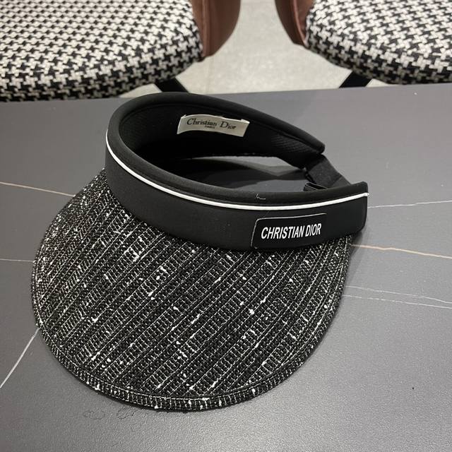 Dior Dior new small fragrance style ~ hollow top sun hat women's summer 2025 new