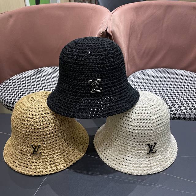 Louis Vuitton Lv style hat women's fisherman hat spring and summer hollow sun ha