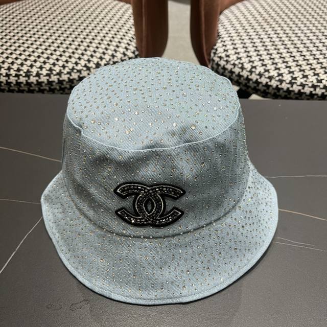 Chanel Chanel washed denim fisherman hat women 2025 new style small Chanel style