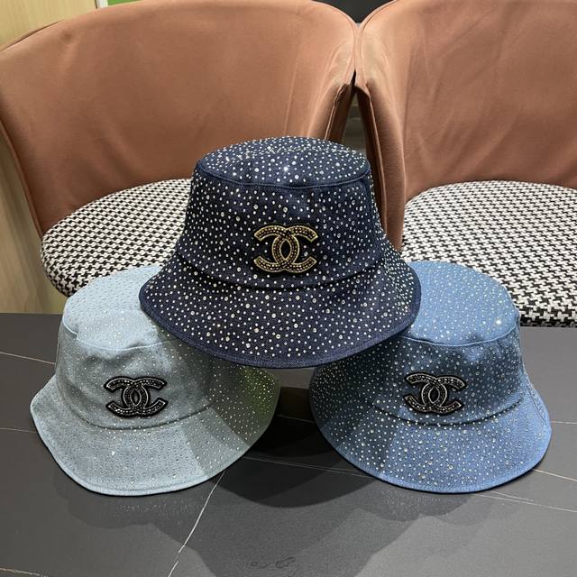 Chanel Chanel washed denim fisherman hat women 2025 new style small Chanel style