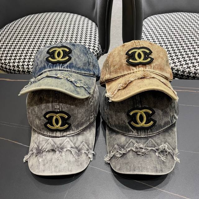 Chanel Chanel new Korean baseball cap men's casual all-match retro fashion cap D