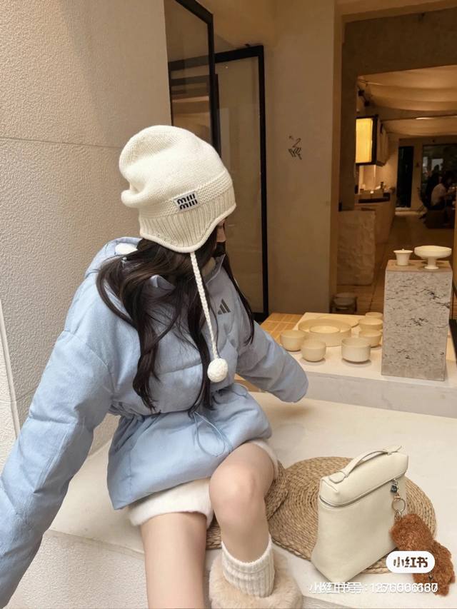 Miu Miu knitted wool hat, earmuffs DDD