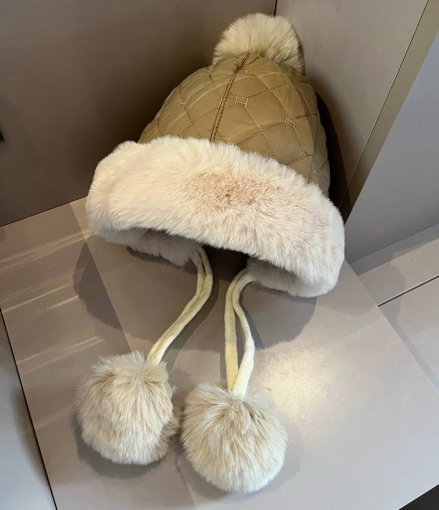 Hermes earmuffs, diamond-shaped air cotton earmuffs DDD