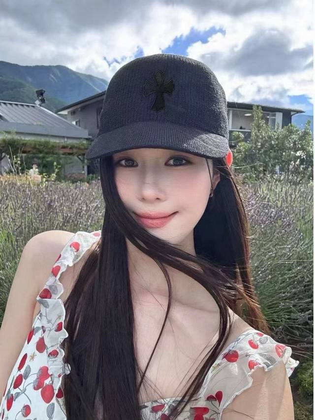 Chrome Hearts duckbill straw hat, custom knight hat, head circumference 57cm DD