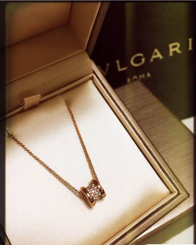 New high-end Bv Bulgari full diamond solid waist necklace, the fighter jet in t