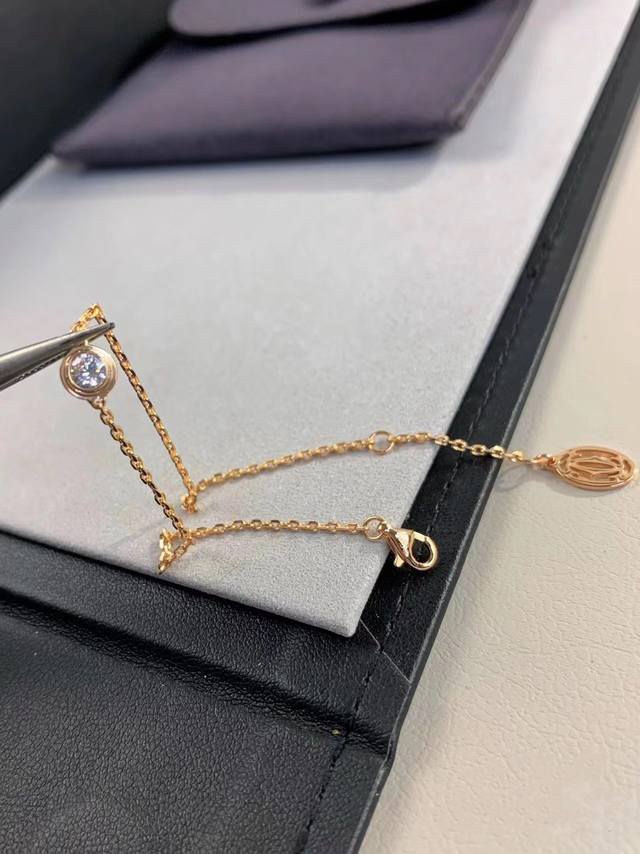 Seiko version Cartier bracelet perpetual model single diamond clavicle necklace