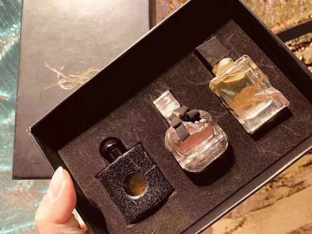 Counter quality Yves Saint Laurent Liberty perfume sample set 3 * 5Ml, Black Op