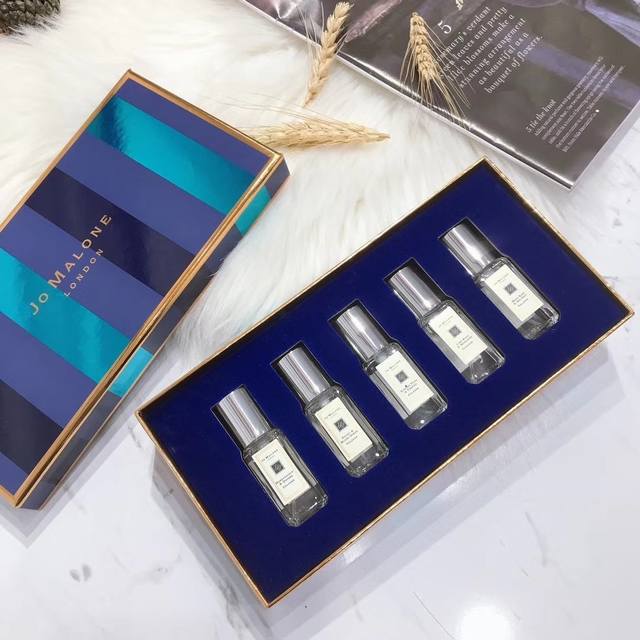 Counter quality Jo Malone blue black bottle perfume 5-piece set Counter quality