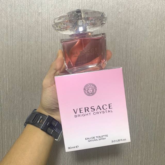 Counter quality Versace Crystal Diamond Pink Diamond Fragrance Crystal Women's E