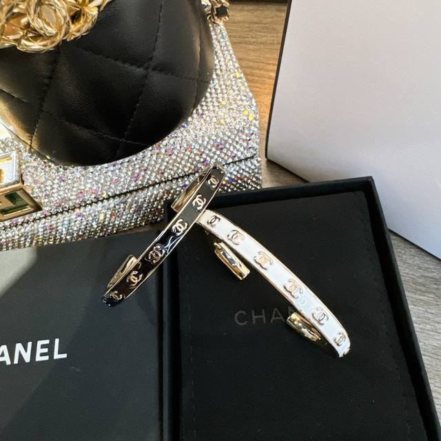 Chanel Double C Enamel Letter Bracelet, Don