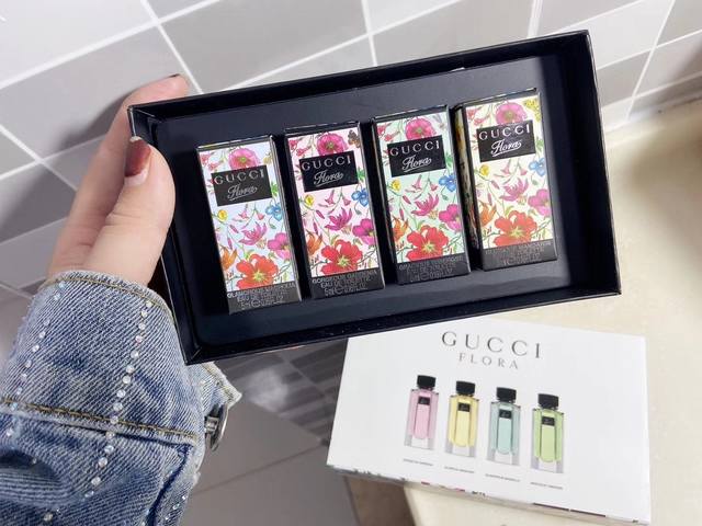 Official quality Gucci Flower Dance perfume four-piece set (5ml x 4). This Gucci