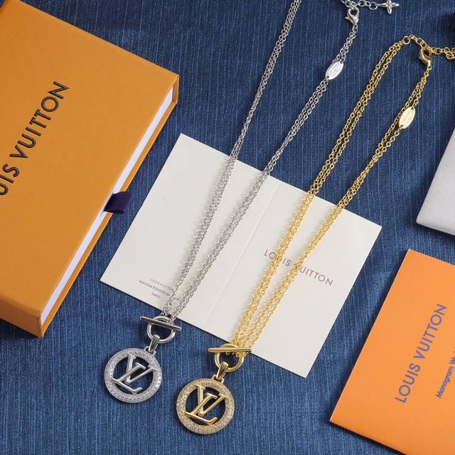 Louis Vuitton Lv necklace white diamond DDD