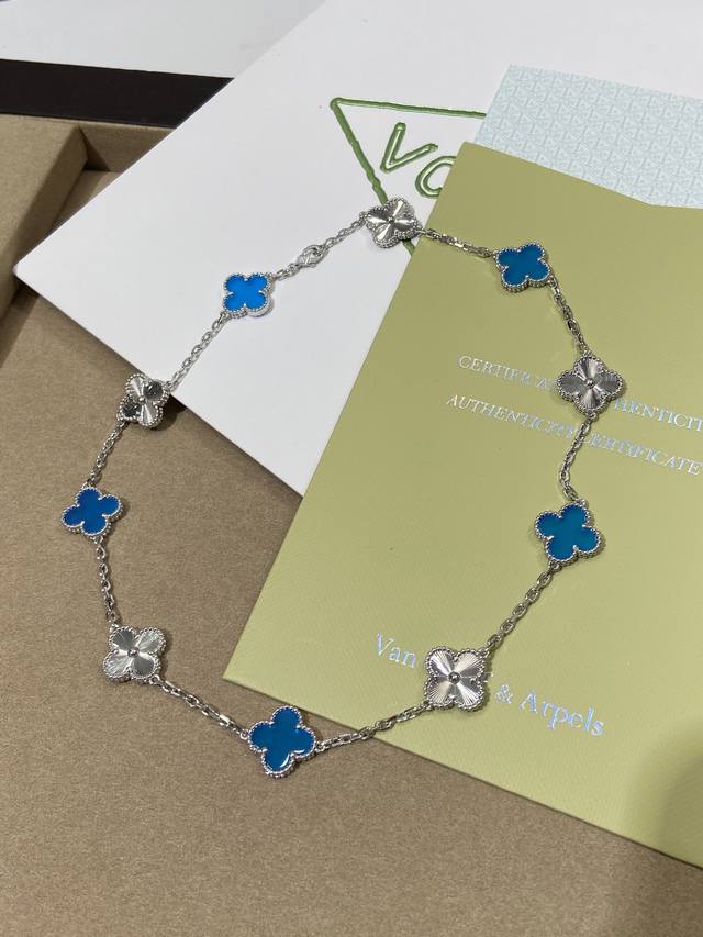 V gold material 10 flowers beautiful silver blue laser, each color combination i