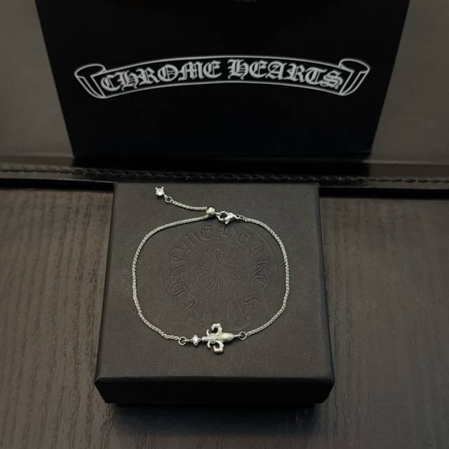 New counter quality Chrome Hearts bracelet with concave and convex shapes and di
