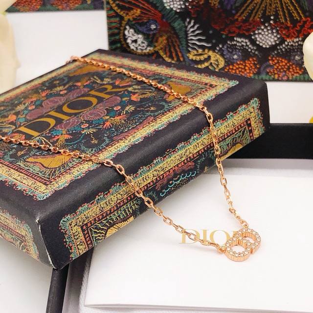 No.Dxl0183 Dio*Latest rose gold necklace consistent Zp brass material DDD