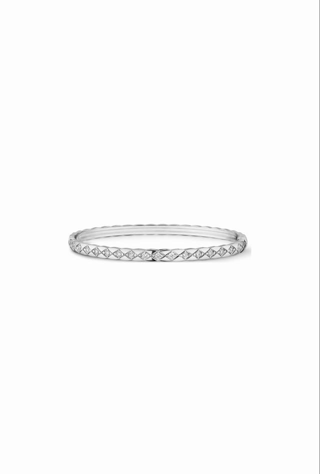 Small Chanel style Coco Crush thin version mini exquisite diamond pattern bracel
