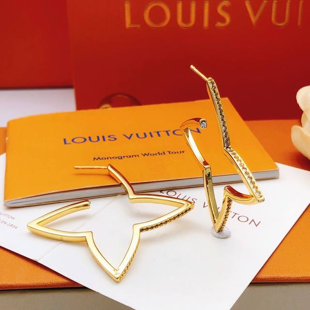 No.Led0359 Lv*Latest diamond earrings consistent Zp brass material DDD